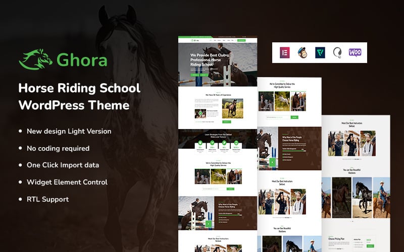 Ghora - Horse Riding WordPress Theme