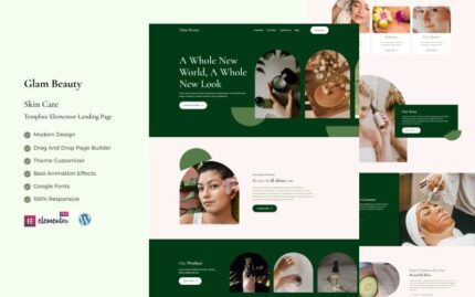 Glam Beauty - Beauty Salon and Spa Elementor Landing Page