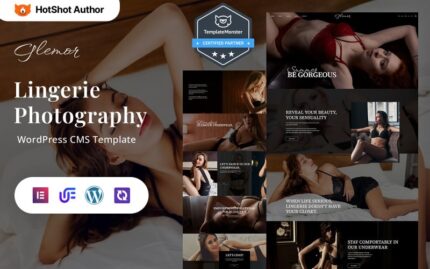 Glemor - Lingerie Modern photography WordPress Elementor Theme