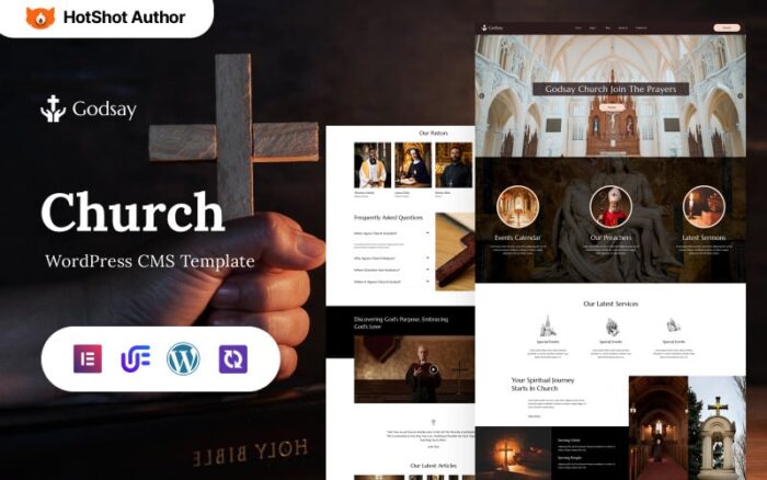 Godsay - Religion And Church WordPress Elementor Theme