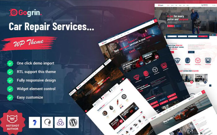 Gogrin - Car Repair Service WordPress Theme