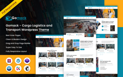 Gomack - Cargo Logistics & Transport  WordPress Theme