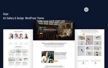 Gopo - Art Gallery & Design  WordPress Theme