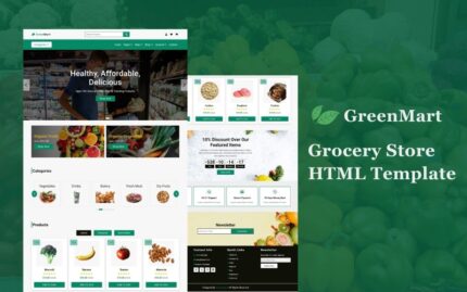 GreenMart - Grocery Store Multipage HTML Website Template