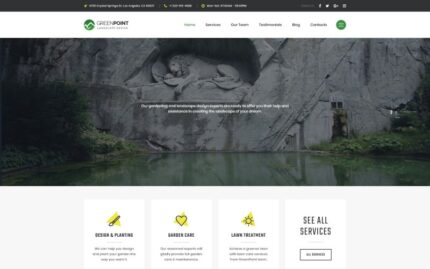 GREENPOINT - Landscape Design Creative HTML Bootstrap Landing Page Template