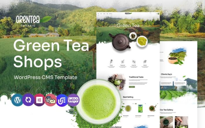 Grentea - Organic And healthy Tea Store Multipurpose WordPress Elementor Theme