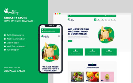 Grocery Store - [no framework] HTML Website Template