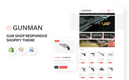 Gun Shop Responsive Shopify Theme