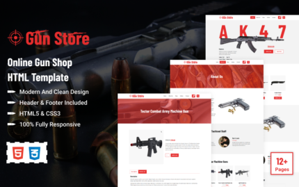 Gun Store - Online Gun Shop HTML Template