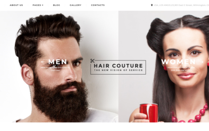 Hair Salon Responsive Joomla 3 Template