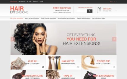 Hair Salon Responsive Magento Theme