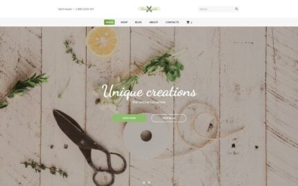 Handmade - Art Supplies Website Template