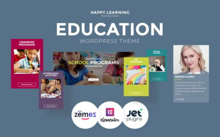 Happy Learning - Education Multipurpose Modern WordPress Elementor Theme