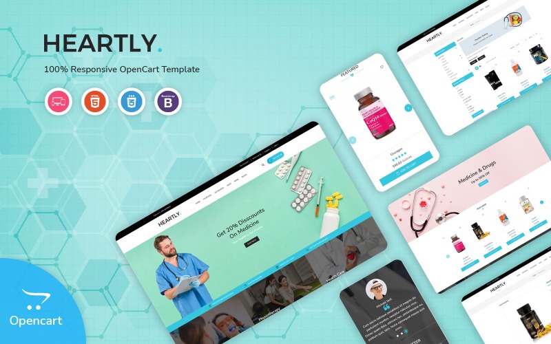 Heartly OpenCart Template