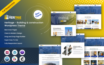 Heritage - Building & construction  WordPress Theme