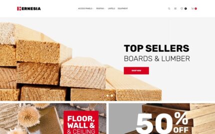 Hernesia - Building Materials Responsive Magento Theme