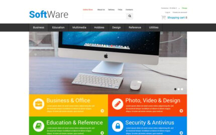 Highend Office Software VirtueMart Template