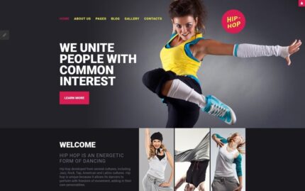 Hip-Hop - Dance Studio Responsive Joomla Template