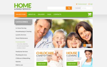 Home  Family Services VirtueMart Template