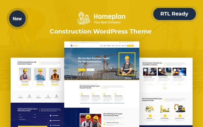 Homeplan – Construction WordPress Responsive Theme