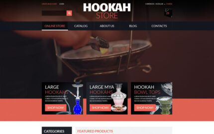 Hookah Store VirtueMart Template