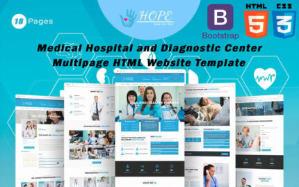 Hope - Medical Hospital and Diagnostic Center Multipage HTML Website Template