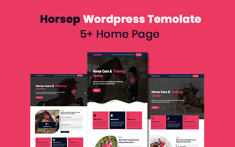 Horsep - Equestrian and Horse Riding, Racing  WordPress Theme