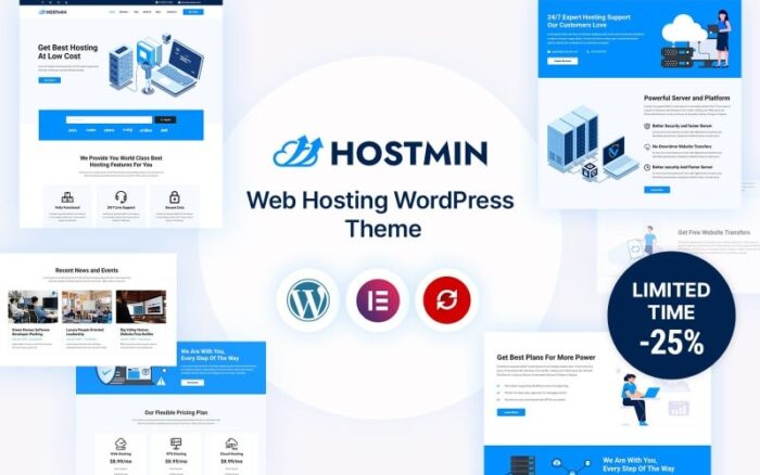 Hostmin - Multipurpose Web Hosting WordPress Theme