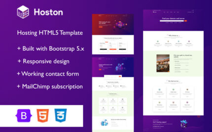 HostOn - Modern & Professional HTML5 Hosting Template