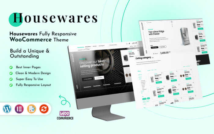 Housewares - Kitchen and Crockery WooCommerce Elementor Theme