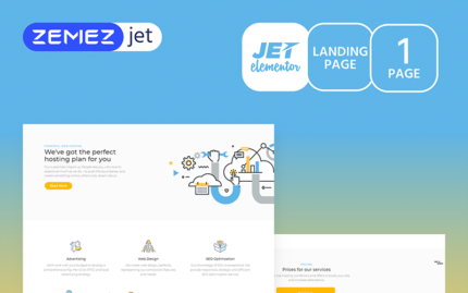 Hoztan - Hosting Jet Elementor Template