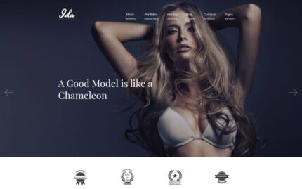 Ida - Model Photo Portfolio WordPress Theme