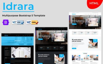 Idrara - Multipurpose Bootstrap 5 HTML Business Template