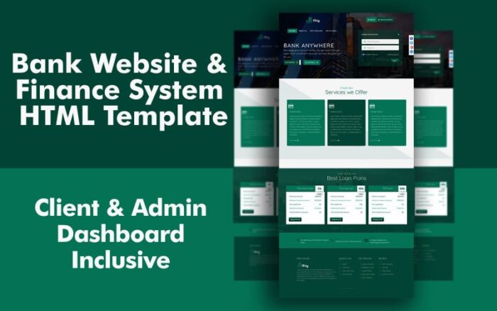 IfnyBank - Bank Website and Multipurpose Finance System HTML5 Template