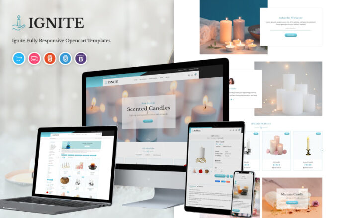 Ignite - Candle OpenCart Template