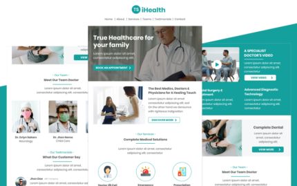 iHealth– Multipurpose Healthcare Email Template Responsive Newsletter Template