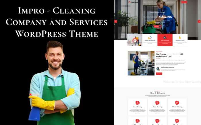 Impro - Cleaning Company and Services WordPress Theme