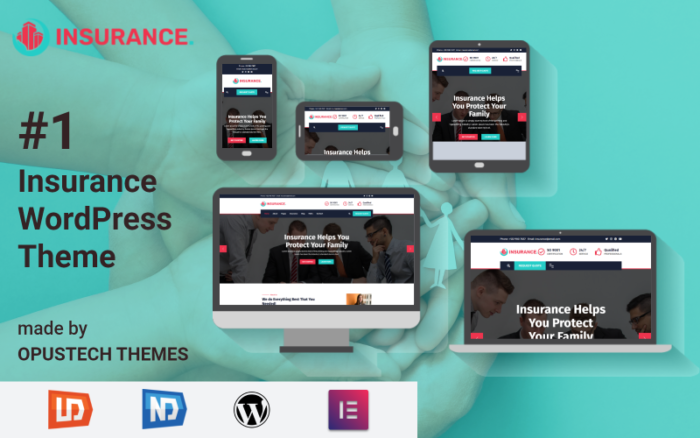 Insurance Company - Responsive Insurance Consulting WordPress theme