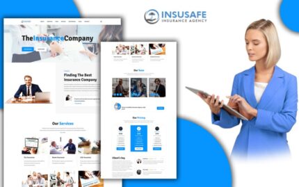 Insusafe Insurance Package Landing Page HTML5 Template