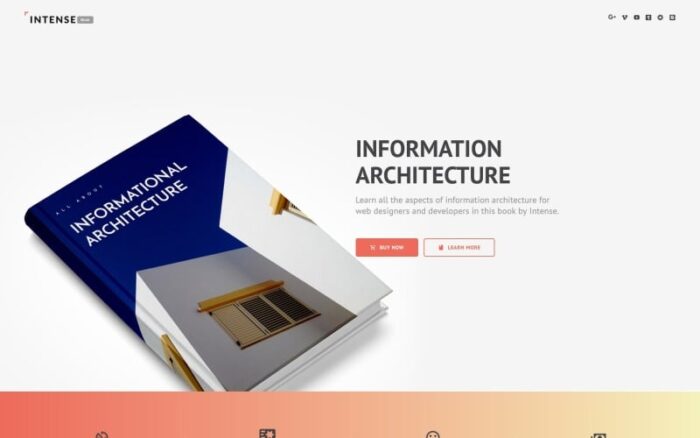 Intense Book Landing Page Template