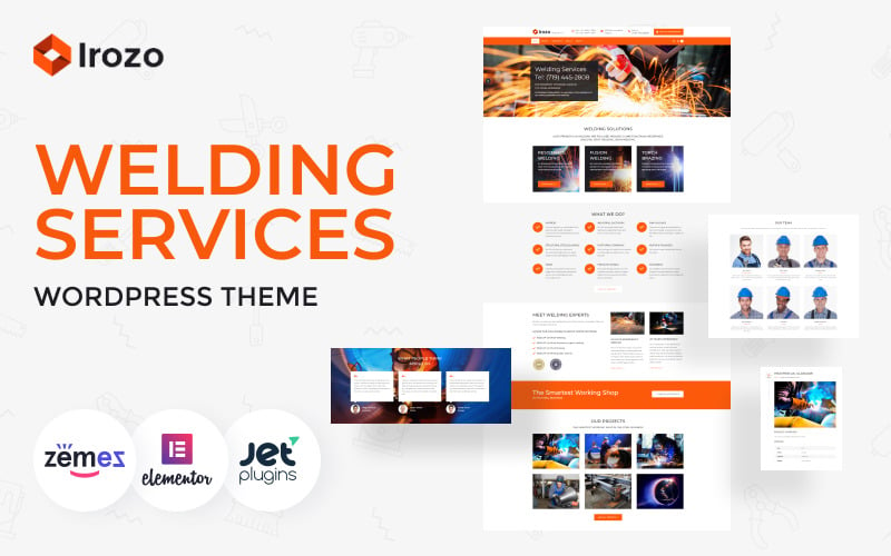 Irozo - Welding Services WordPress Theme