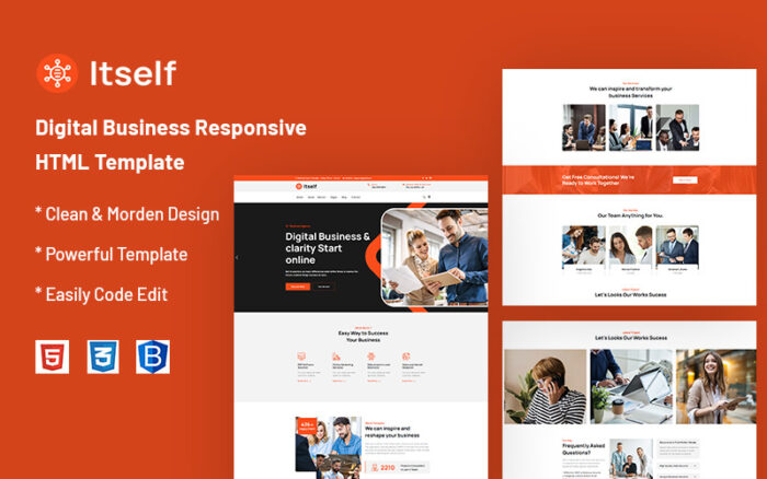 Itself – Digital Business Website Template