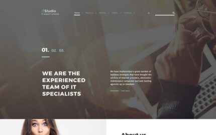 iTStudio - IT Support Company Responsive Website Template