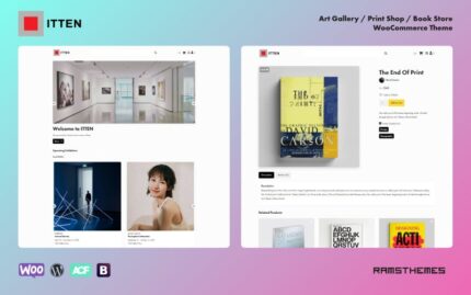 ITTEN - Art Gallery, Print Shop, Book Store WooCommerce Theme