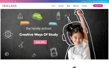 Iziclass - Kindergarten and Preschool WordPress Theme