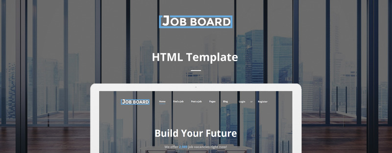 Job Board - Job Portal Responsive Website Template - Features Image 1