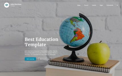 John Harrison - Elegant Education Multipage HTML Website Template