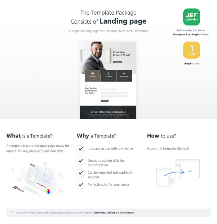 Juristos - Lawyer Jet Elementor Template - Features Image 1