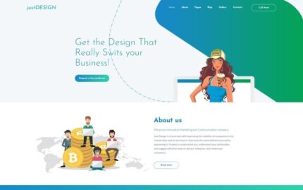 justDESIGN - Web Design Studio Joomla Template