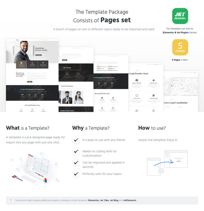 Justicon - Lawyer Elementor Jet Kit - Features Image 1